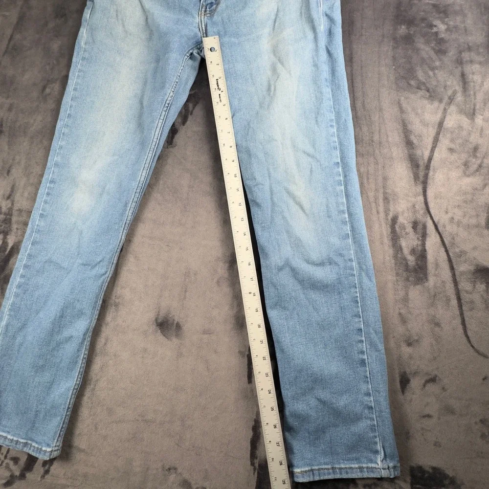 Levi's 511 Slim Fit Jeans Mens 33x32 Light Wash Blue Denim Stretch WaterLess